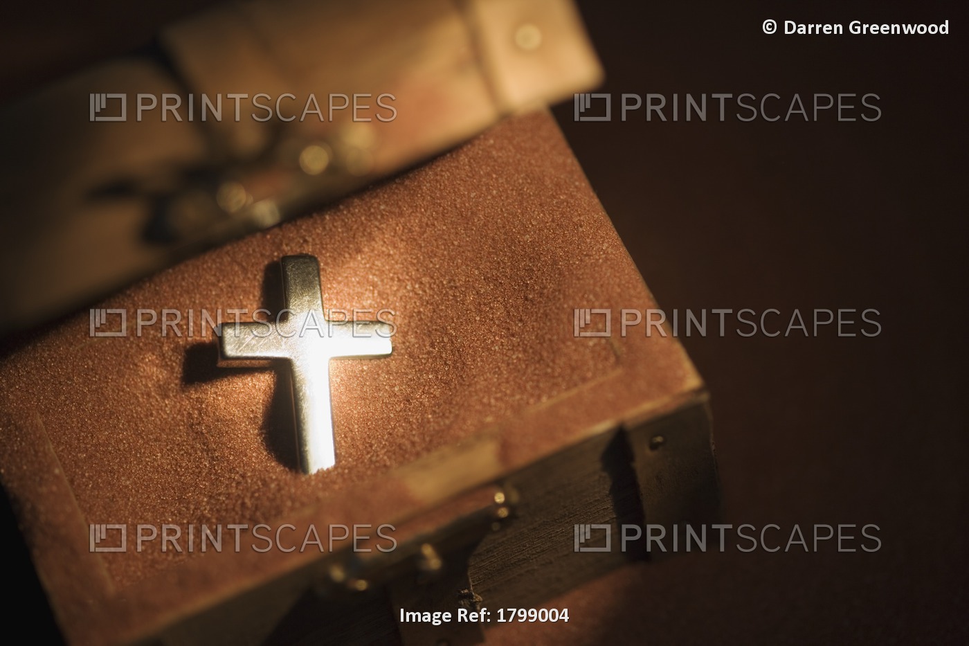Cross In A Wooden Box