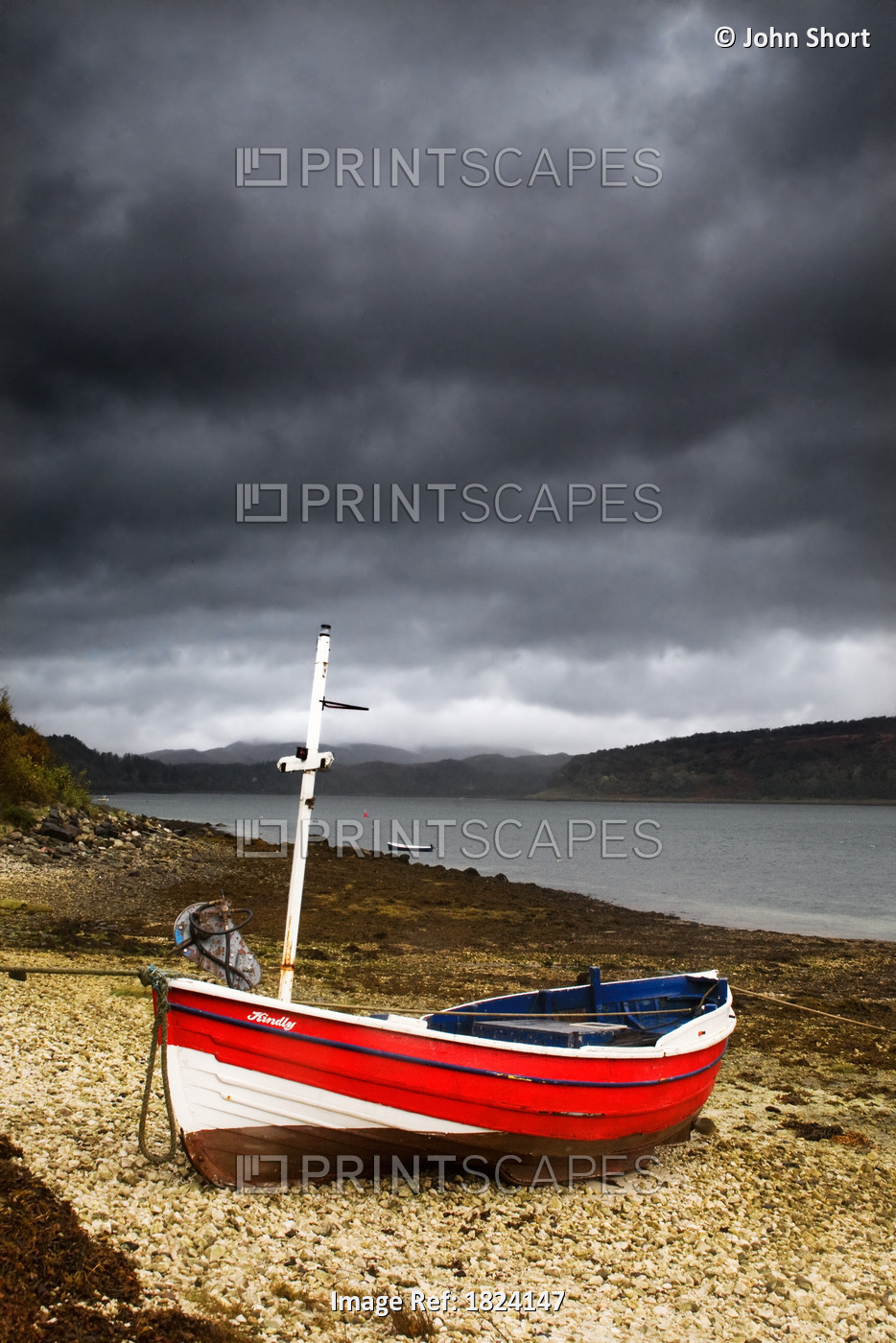 Boat On Shore, Lochaline, Scotland
