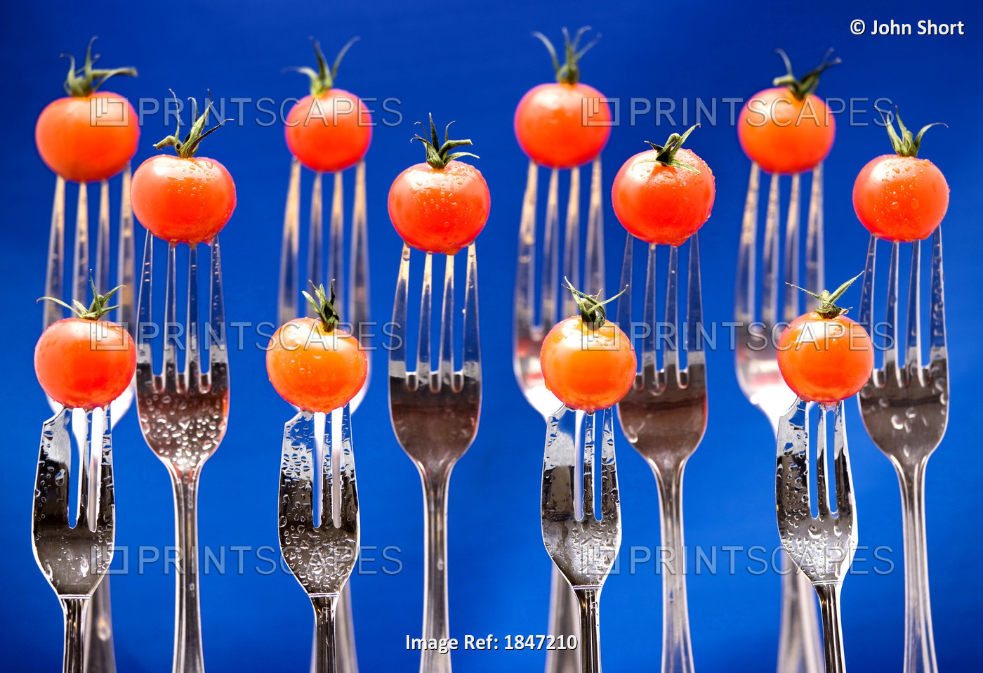 Forks With Cherry Tomatoes