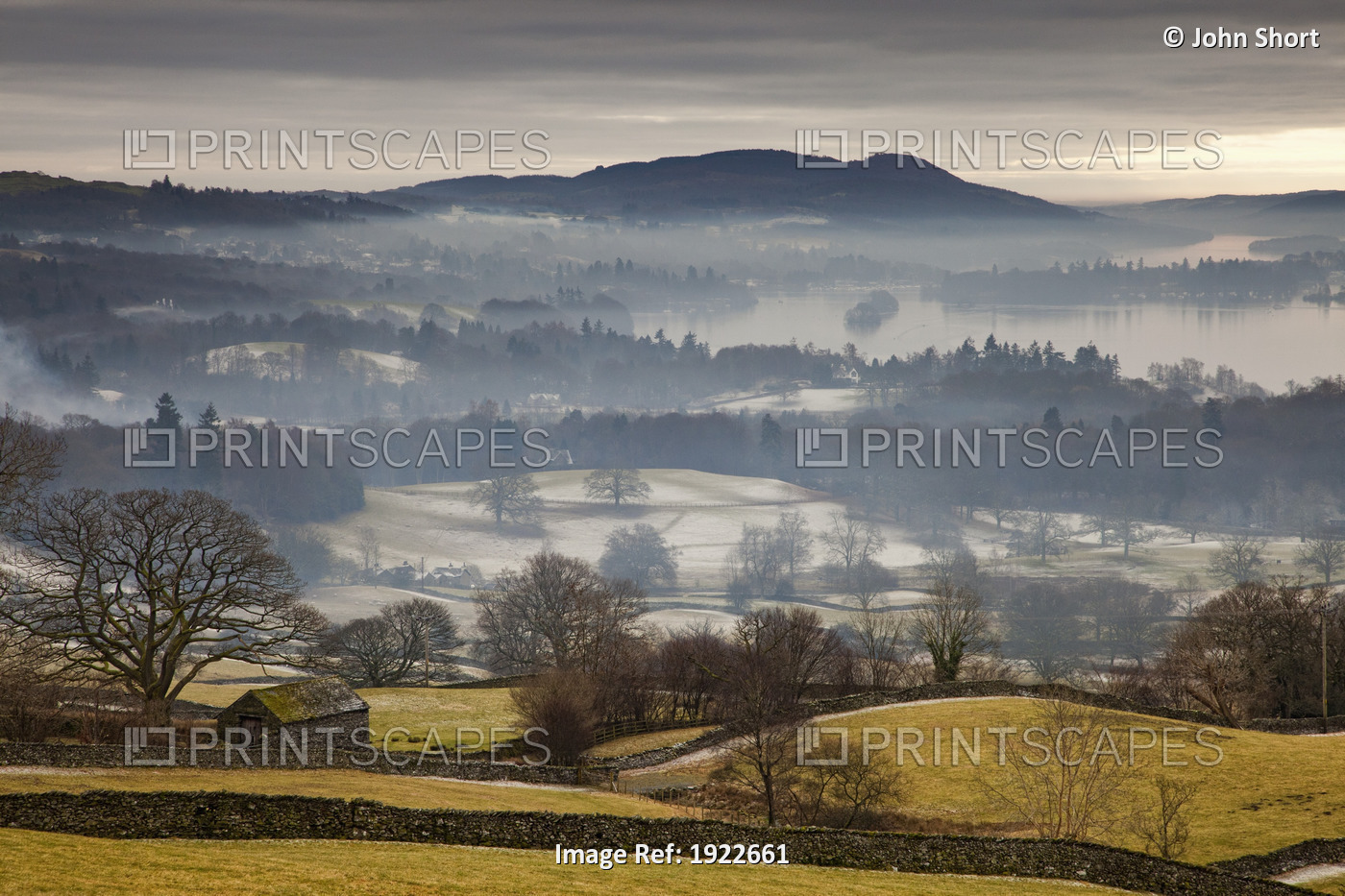 Fog Over The Landscape; Cumbria, England