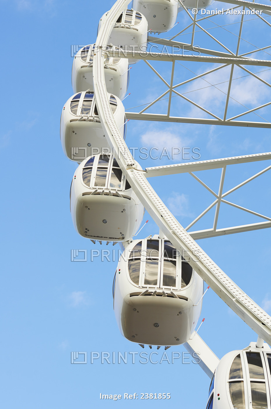 Detail Of Ferris Wheel In Divo Ostrov Amusement Park; St. Petersburg, Russia