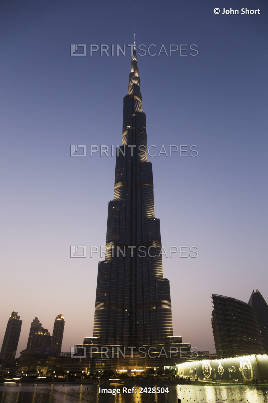 Burj Khalifa At Sunset; Dubai, United Arab Emirates