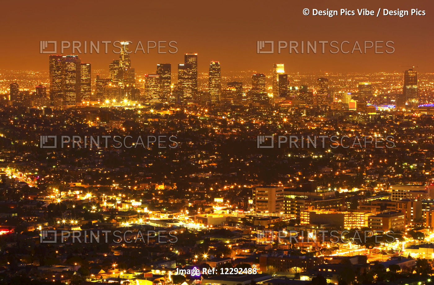 Los Angeles, Urban City At Sunset